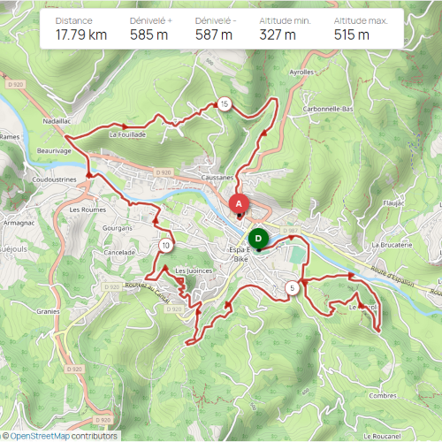 Carte parcours apéro 17°
