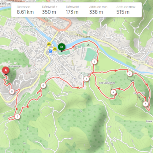 Carte parcours apéro 17° 1er relais